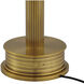 Promenade 10.25 inch 2 watt Polished Antique Brass and White Cordless Table Lamp Portable Light