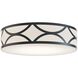 Lake LED 20 inch Black Flush Mount Ceiling Light