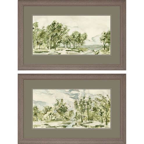 Landscapes Collection Rustic Wood Grain Framed Art