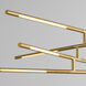 Palillos LED 33 inch Aged Brass Pendant Ceiling Light
