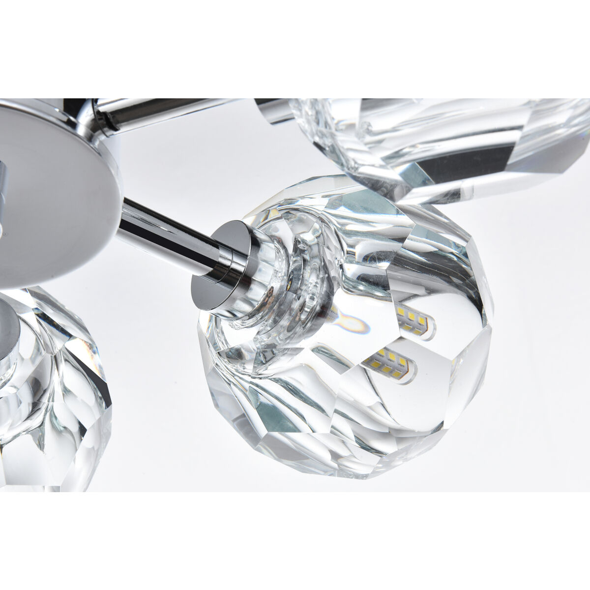 Eren 6 Light 14 inch Chrome Flush Mount Ceiling Light