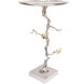 Welling Demilune Table in White/Gold