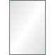 Amara 45 X 30 inch Clear and Matte Black Wall Mirror