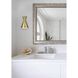 Halycon 1 Light 6 inch Satin Gold Bath Sconce Wall Light