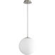 Luna LED 12 inch Polished Nickel Pendant Ceiling Light in 3000K