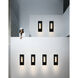 Atlantis LED 16 inch Satin Black Outdoor Wall Mount Lantern, Medium