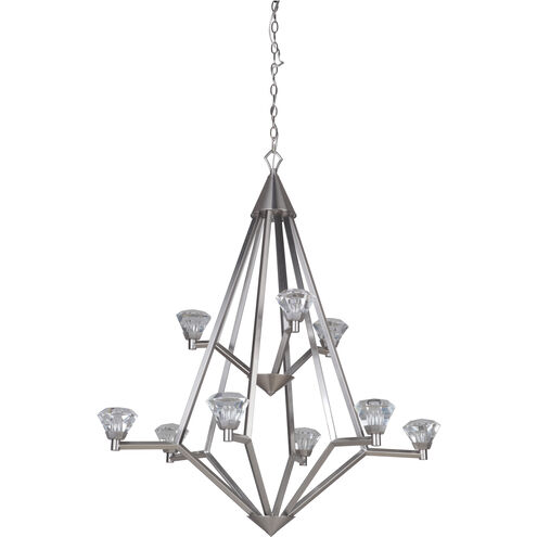 Radiante LED 31 inch Brushed Polished Nickel Chandelier Ceiling Light