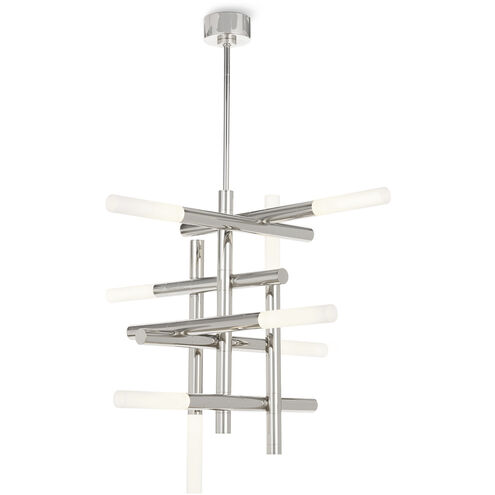 Cass 8 Light 38.25 inch Polished Nickel Chandelier Ceiling Light