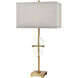Priorato 34 inch 150 watt Brass with Clear Table Lamp Portable Light