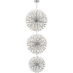 Vera 90 Light 50 inch Chrome Chandelier Ceiling Light