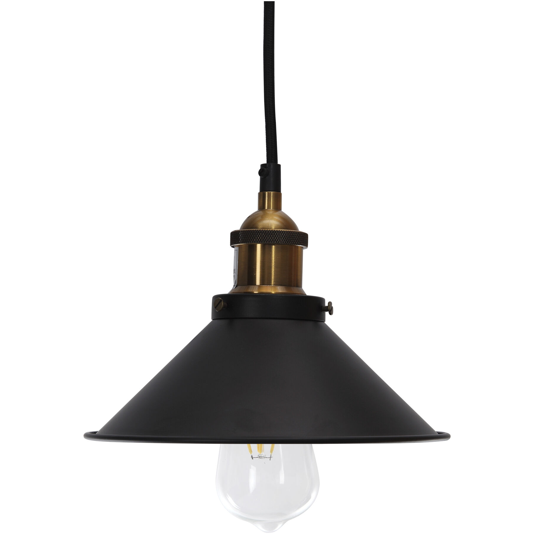 Renata LED 8 inch Black Pendant Lamp Ceiling Light