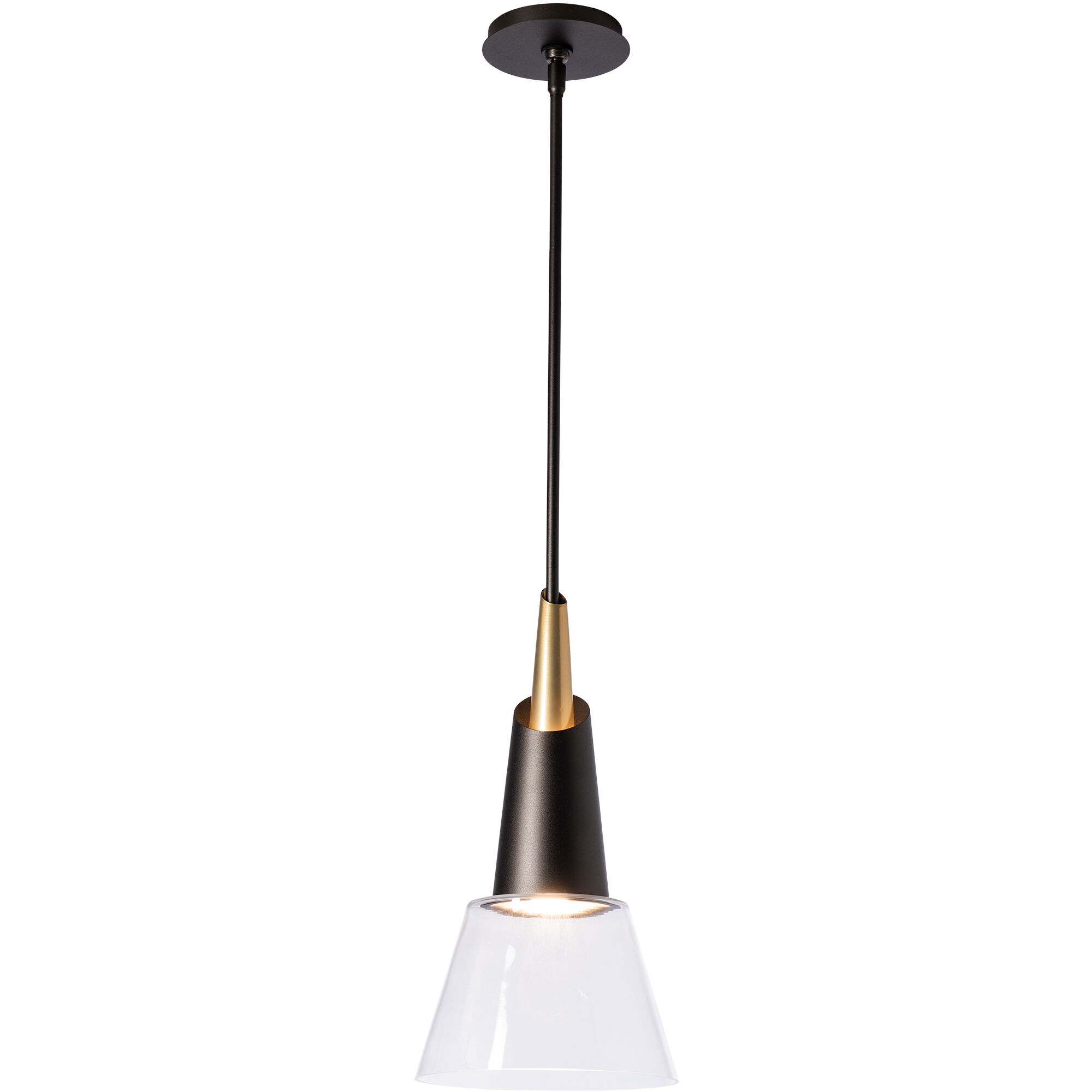 Kora 9.1 inch Oil Rubbed Bronze/Modern Brass Mini Pendant Ceiling Light