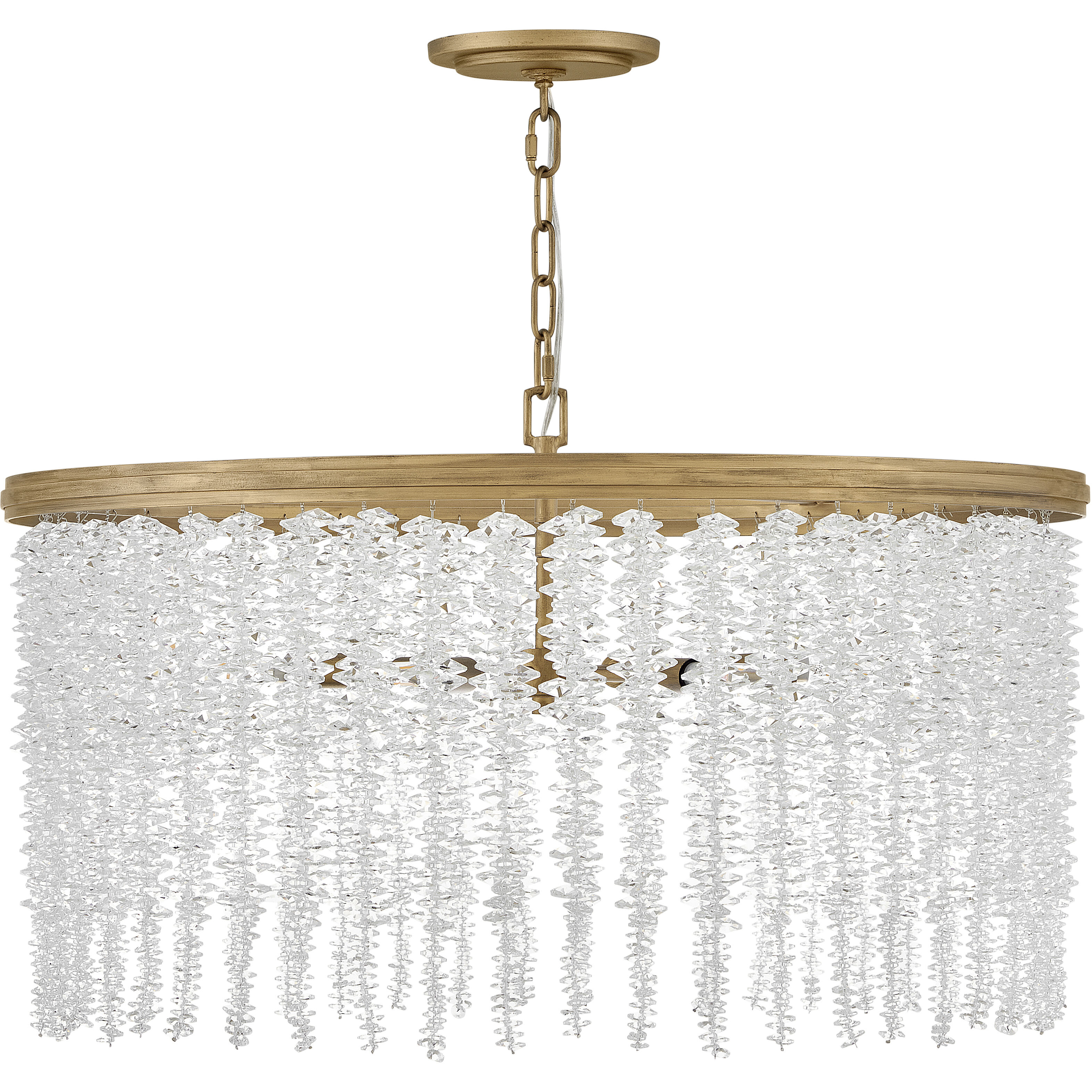 Rubina 6 Light 30 inch Burnished Gold Chandelier Ceiling Light