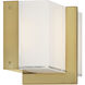 High Rise LED 8.5 inch Brushed Gold Bath Bar Wall Light