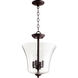 Fort Worth 4 Light 13 inch Oiled Bronze Dual Mount Ceiling Light