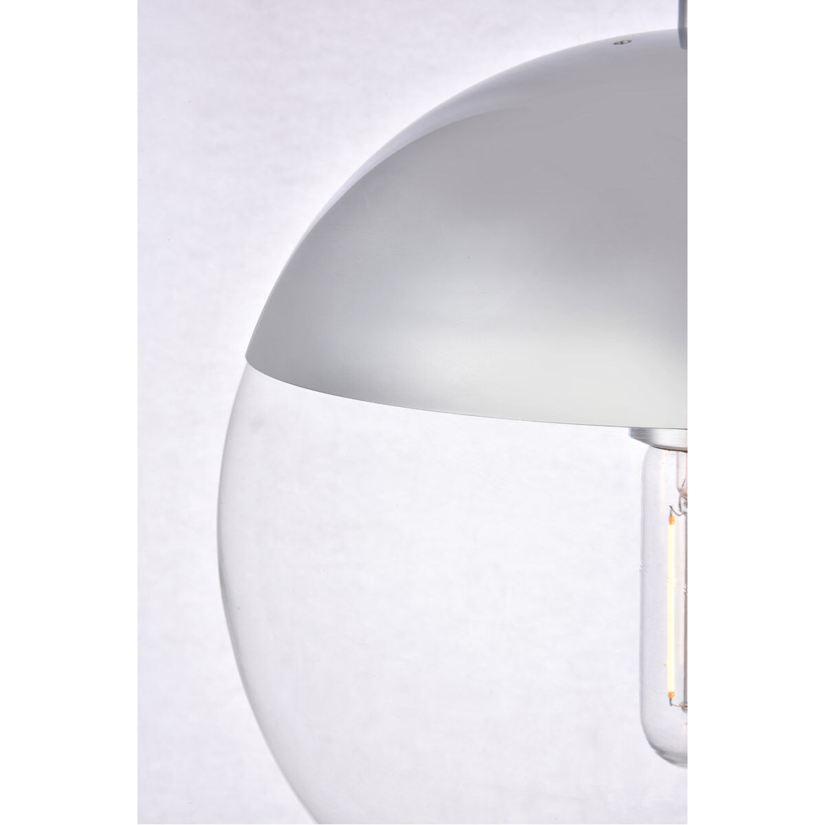 Eclipse 1 Light 10 inch Chrome Pendant Ceiling Light