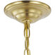 Equinox 4 Light 16 inch Satin Brass Pendant Ceiling Light