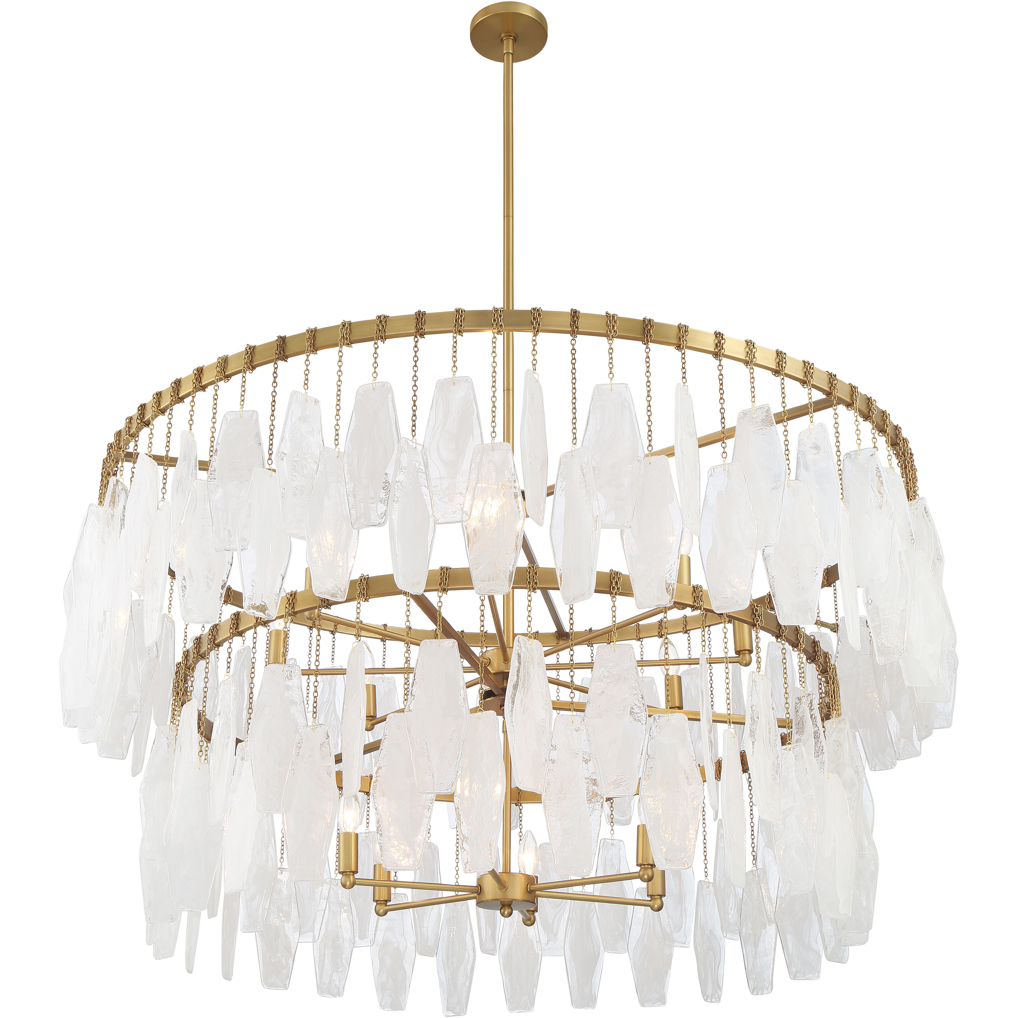 Willow 14 Light 45 inch Legacy Brass Pendant Ceiling Light