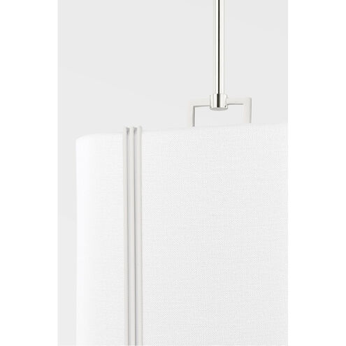 Downing 1 Light 13.25 inch Polished Nickel Pendant Ceiling Light, Small