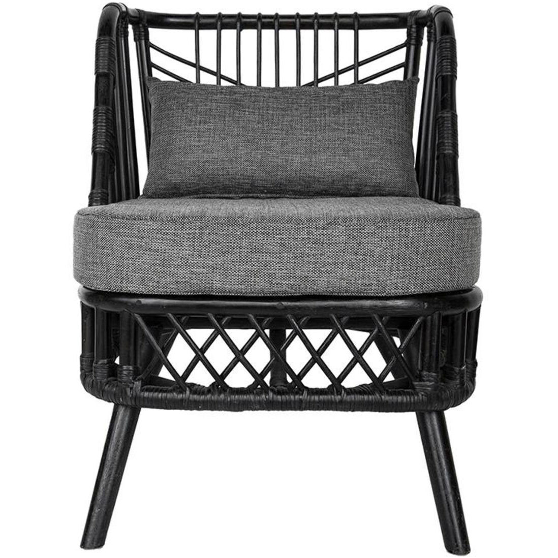 Pagar Natural and Grey Chair, With Cushion