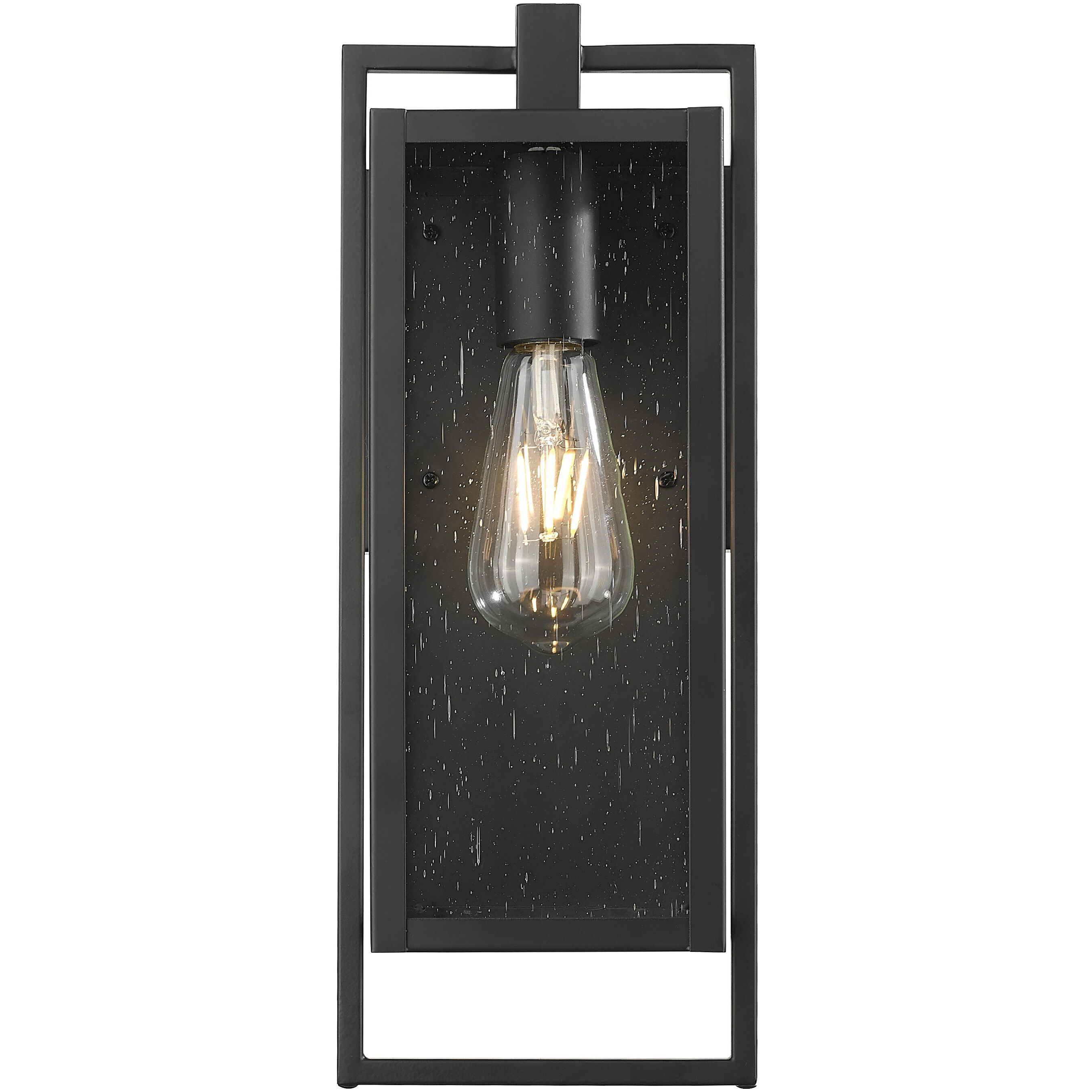 Stockwell 1 Light 16.5 inch Matte Black Exterior Wall Mount