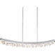 Arcus 1 Light 57.13 inch Polished Nickel Linear Pendant Ceiling Light