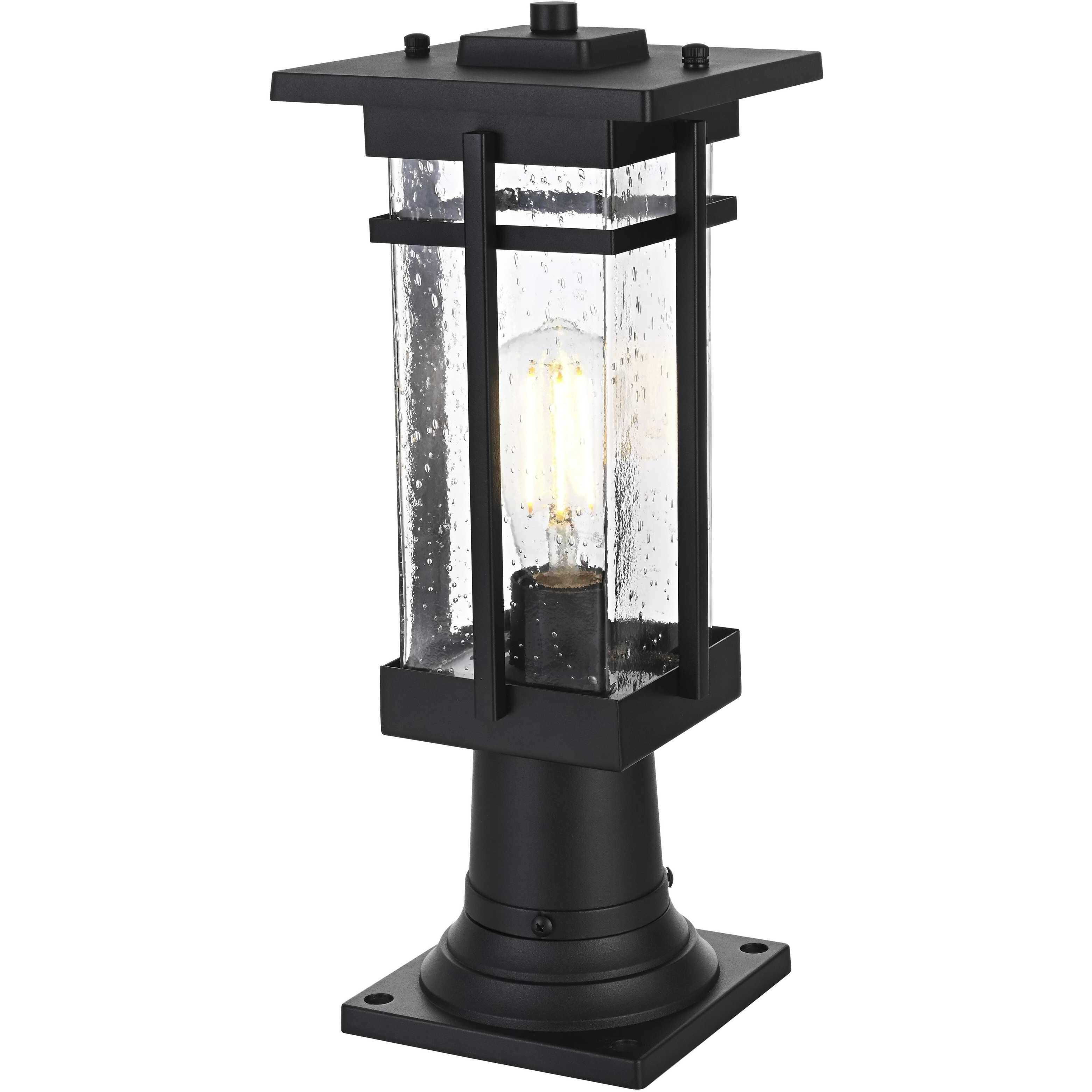 Livingston 1 Light 17 inch Black Outdoor Post Light
