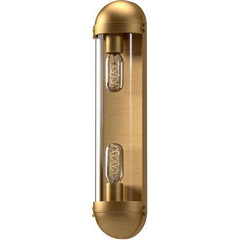 Alora Mood Cyrus 2 Light 6 inch Aged Gold Bath Vanity Light Wall Light