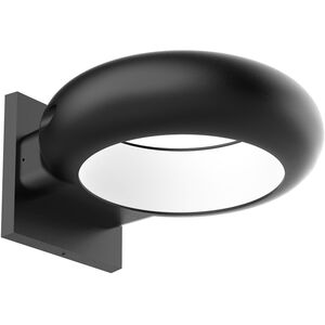 Vortex LED 2 inch Black Outdoor Wall Sconce