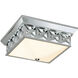 Alpha 4 Light 14.5 inch Polished Chrome Flush Mount Ceiling Light