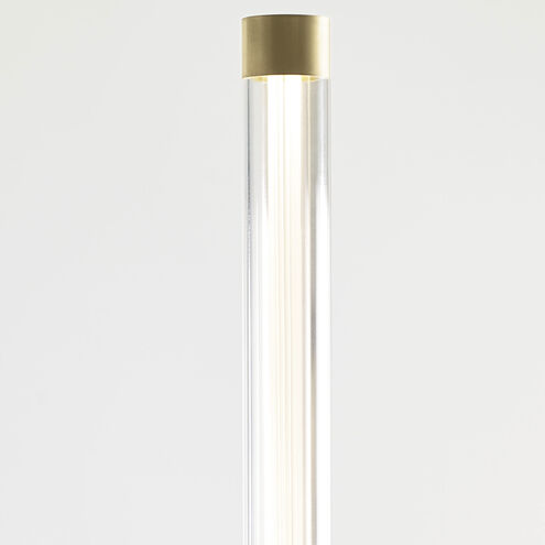 Kelly Wearstler Phobos LED 36 inch Natural Brass Chandelier Ceiling Light, Integrated LED