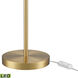 Orbital 22 inch 9.00 watt Aged Brass with White Desk Lamp Portable Light