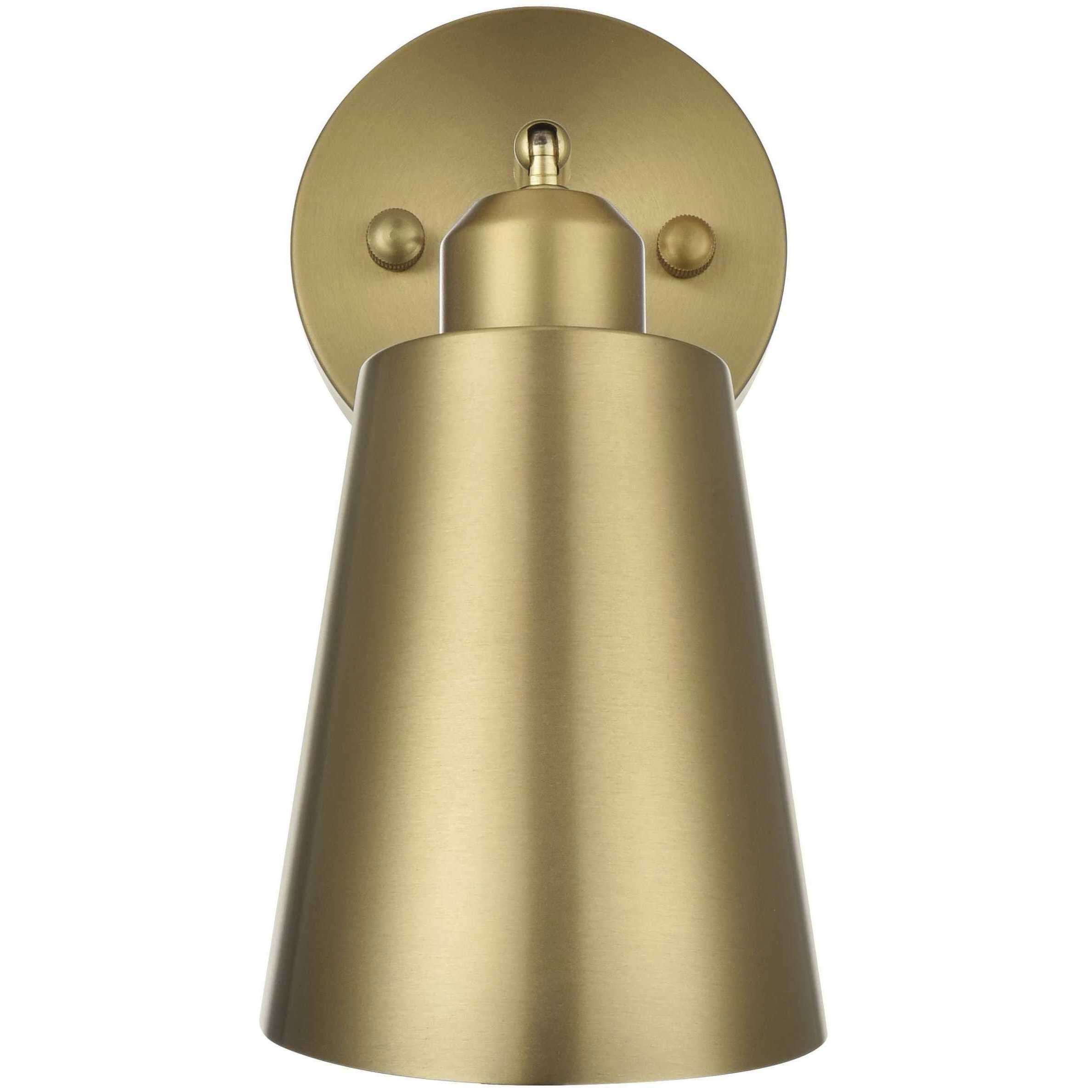 Halycon 1 Light 5 inch Satin Gold Bath Sconce Wall Light