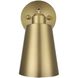 Halycon 1 Light 5 inch Satin Gold Bath Sconce Wall Light