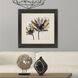 Sepia Bloom Orange and Yellow and Black and Beige Framed Art