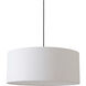 Stretch 1 Light 15 inch Weathered Brass Pendant Ceiling Light in White Linen