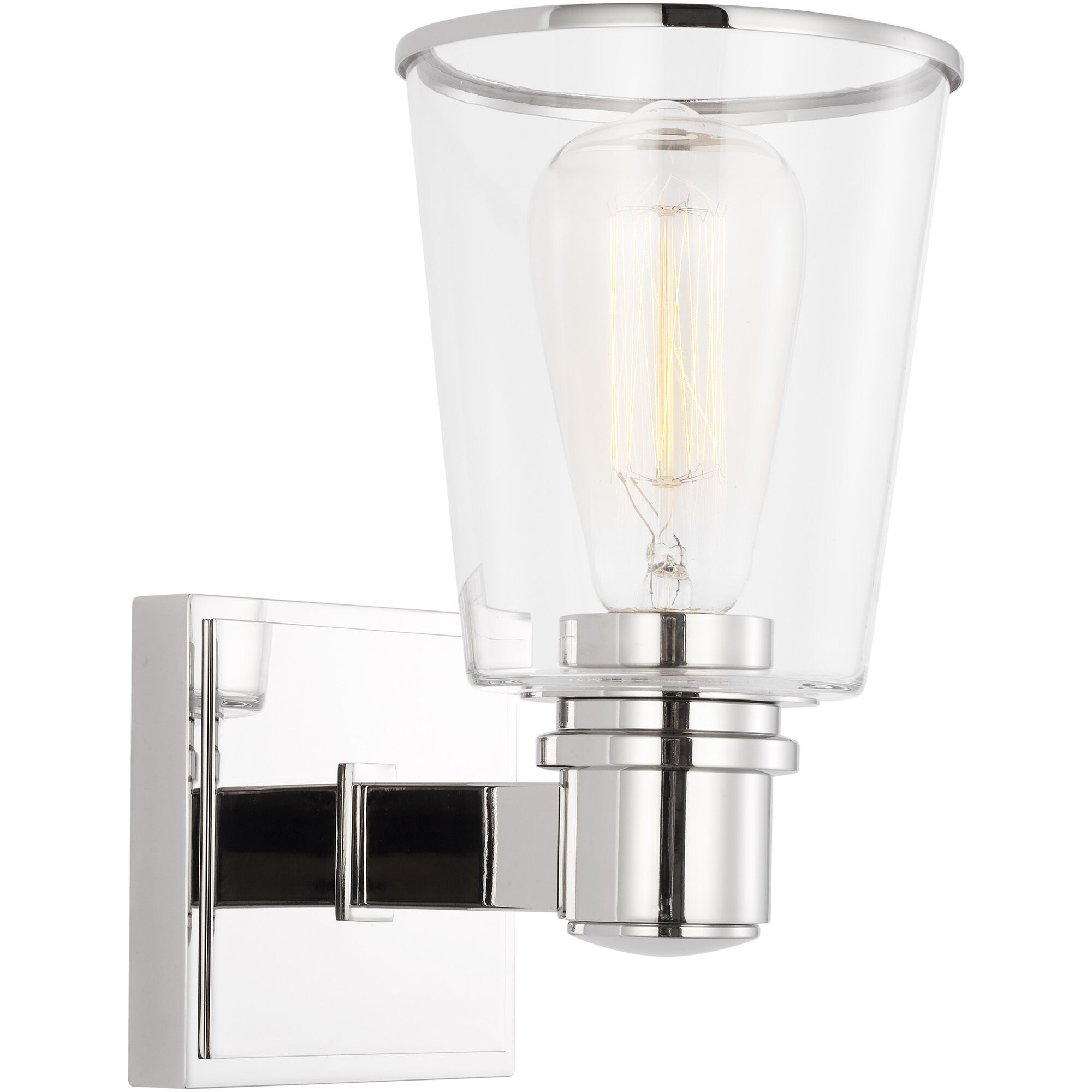 C&M by Chapman & Myers Alessa 1 Light 5 inch Polished Nickel Bath Vanity Wall Sconce Wall Light