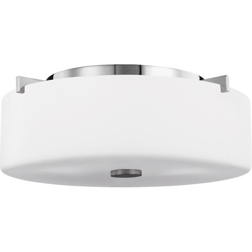 Sunset Drive 2 Light 13.5 inch Chrome Flush Mount Ceiling Light, Small