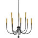 Adley 9 Light 39.75 inch Gradient Brass Chandelier Ceiling Light