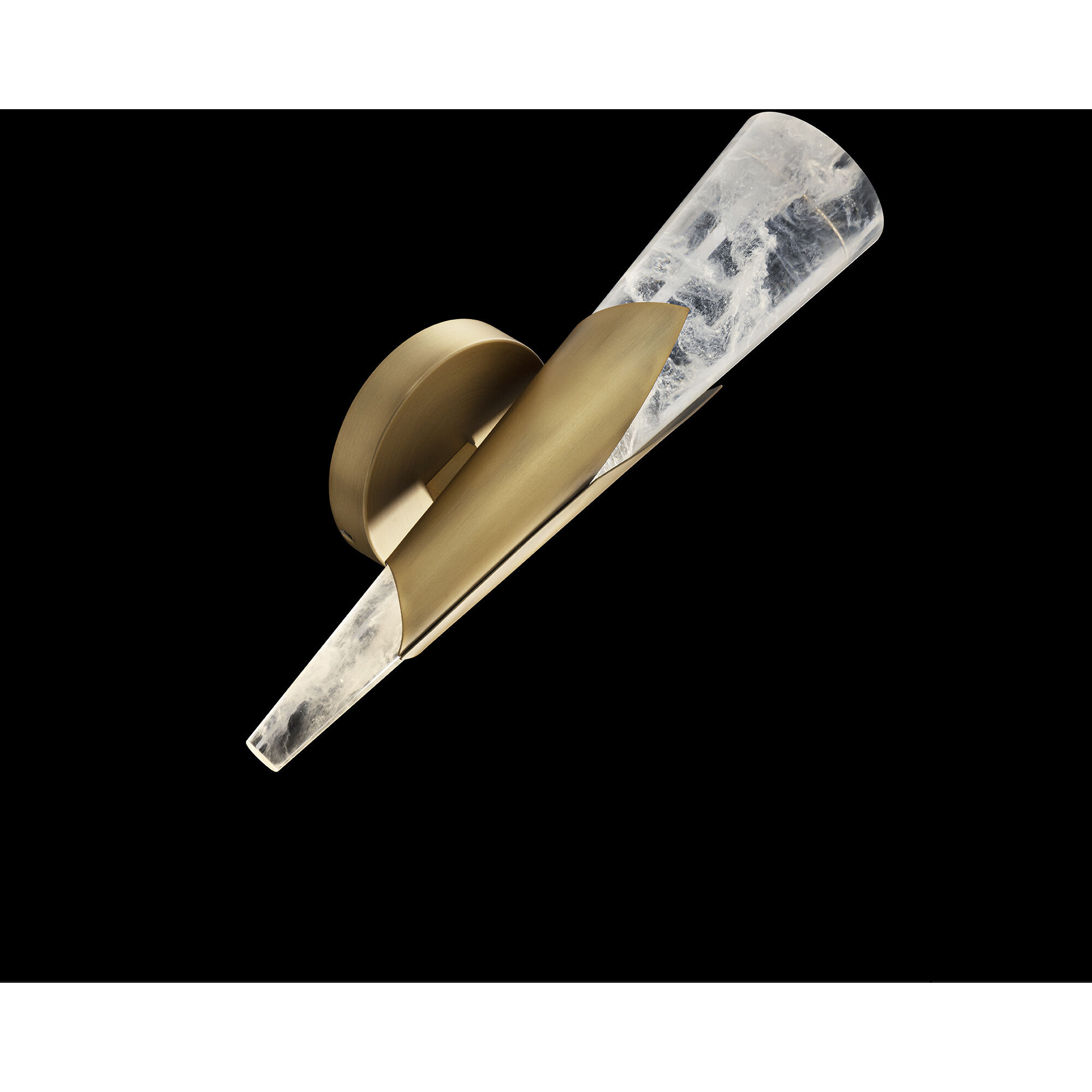 Kilt Wall Sconce Wall Light in 3000K, Aged Brass