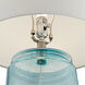 Bleu 25 inch 150.00 watt Sky Blue Table Lamp Portable Light