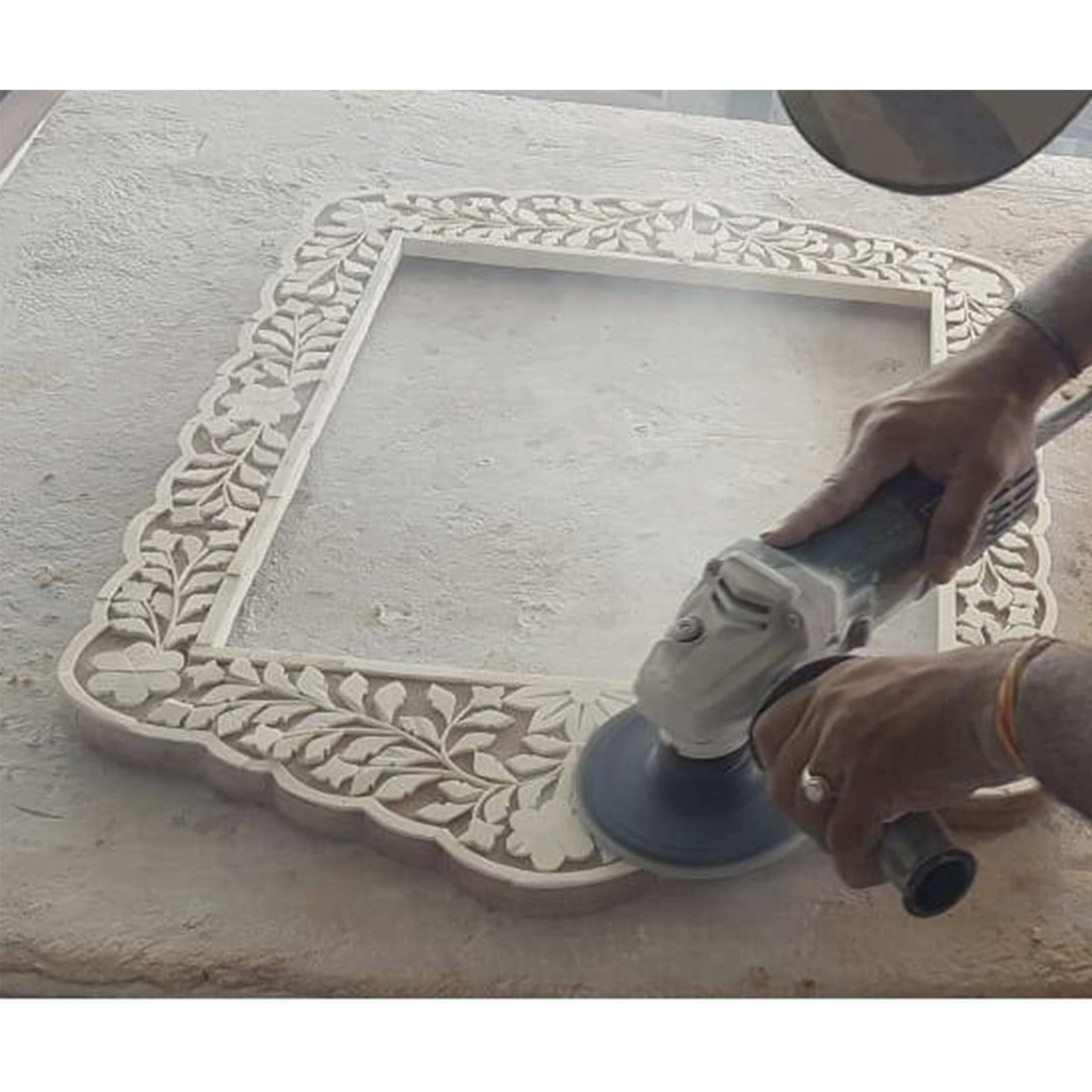 Bone Inlay Vivienne  28 X 20 inch Blue Bone Inlay Mirror