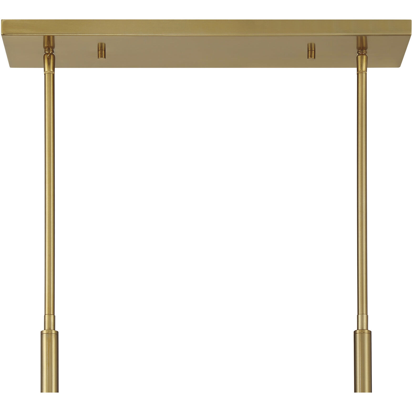 Balfour Linear Chandelier Ceiling Light in Warm Brass