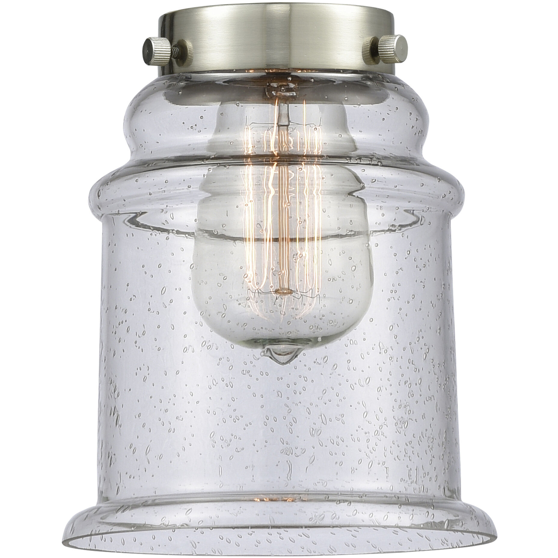 Franklin Restoration Canton LED 6.5 inch Brushed Brass Mini Pendant Ceiling Light in Seedy, Franklin Restoration