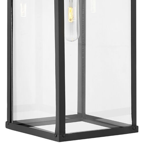 Estate Series Porter LED 25 inch Black with Burnished Bronze Outdoor Wall Mount Lantern