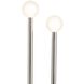 Happy 52.5 inch 5.00 watt Polished Nickel Floor Lamp Portable Light