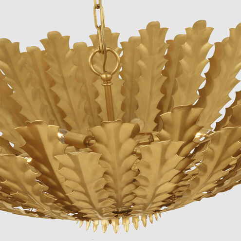AERIN Hampton 6 Light 36 inch Gild Chandelier Ceiling Light, Large