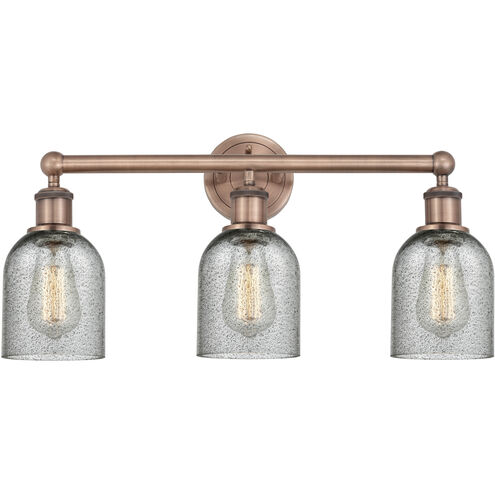 Caledonia 3 Light 23 inch Antique Copper Bath Vanity Light Wall Light in Charcoal