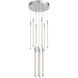Motif LED 12.75 inch Chrome Multi-Pendant Ceiling Light
