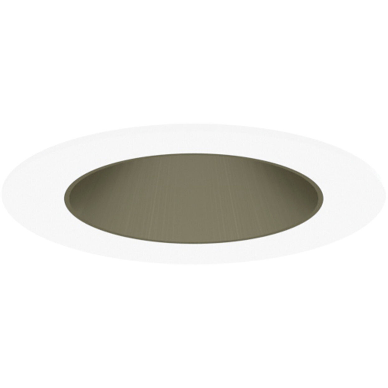 Pearl Champagne Haze Reflector / Bright White Flange LED Round Retrofit Reflector in Comfort Dim (3000K-2000K), Champagne Haze / Bright White, 4" Retrofit